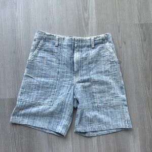 Zara Men's Textured Gray Shorts